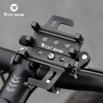 WEST BIKING Mobile Phone Holder Quick Release Mobile Stand Motorcycle Support - Image 1 of 4
