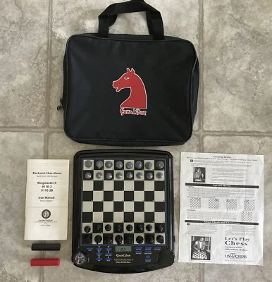 Excalibur Kingmaster II Electronic Chess & Checkers Game 911E-2 With Carry Case - Image 1 of 4