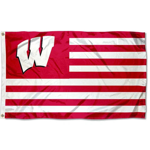 University of Wisconsin UW Badgers Flag for Alumni Nation Cover