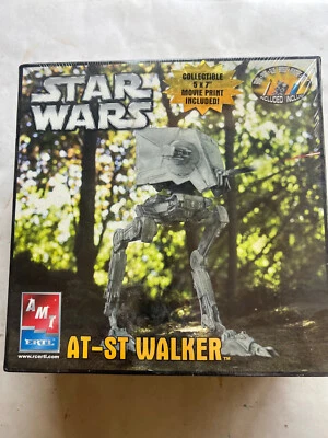 Star Wars AT-ST model kit  AMT 2005 MIP w poster MIP seled box  525 - Image 1 of 3