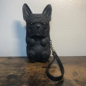 FrenchBulldog dog 3-D wallet / handbag black Adams original Black 2016 - Picture 1 of 18