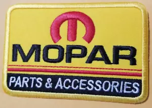 Parche bordado Mopar piezas y accesorios aprox 2,5x 4" - Imagen 1 de 2