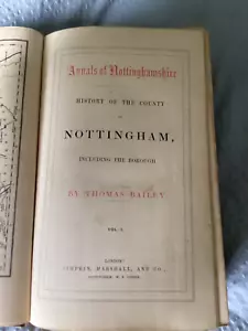 More details for annals of nottinghamshire by thomas bailey