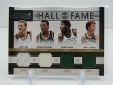 LARRY BIRD/PARISH 2010-11 TIMELESS TREASURES QUAD GAME WORN JERSEY! #29/50!!