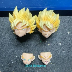 SHF Super Saiyan Son Goku Los Juegos Comienzan Cabeza de Pelo Amarillo Esculpida Accesorios - Imagen 1 de 3