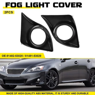 Par de faros antiniebla delanteros bisel de cubierta negro para Lexus IS250 IS350 2011-2013 Foto 1 de 4