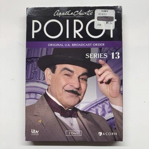 Agatha Christies Poirot Series 13 DVD 2014 3-Disc Set New and Sealed Widescreen - Picture 1 of 7
