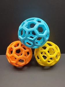 Dog Pet Toy Treat Chew Ball 3 pack - Picture 1 of 3