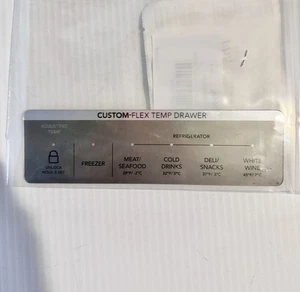 5304529277 Frigidaire Refrigerator Overlay User Interface New OEM - Picture 1 of 2