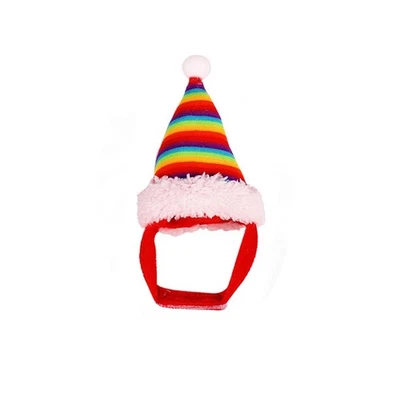 雪貂圣诞帽可调节假日头饰适用于小型宠物兔子 — 第 1/4 张图片