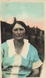 Vintage Foto schöne Frau Coloriertes Bild - Bild 1 von 1