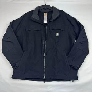 Carhartt Herren Jacke schwarz Gr. XL Softshell Outdoor J176 BLK **Defekt Reißverschluss - Bild 1 von 15