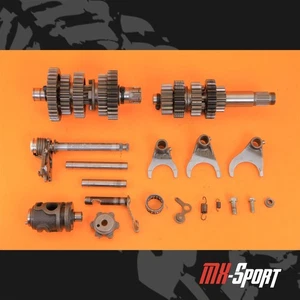 94-95 1994 KX250 KX 250 OEM Transmission Set Main Shaft Counter Gear Shift Shaft - Picture 1 of 21
