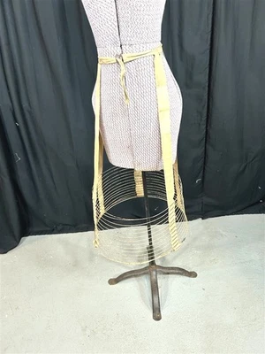 Antigua falda aro vestido cinta de alambre post Guerra Civil era victoriana original 1880  Foto 1 de 4