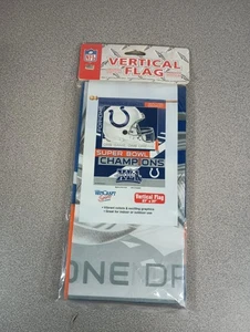 Indianaopolis Colts Super Bowl XLI Vertikale Flagge (27x37) BRANDNEU - Bild 1 von 2