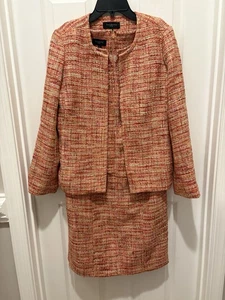 Talbots Tweed Sleeveless Midi Dress(8P) & Jacket(10P)  Petite-Office-Career - Picture 1 of 15