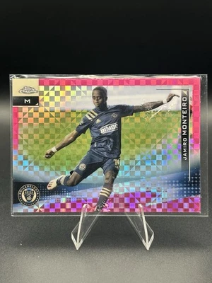 2021 Topps Chrome MLS - Jamiro Monteiro #75 Pink X-Fractor (RC) - Image 1 of 2