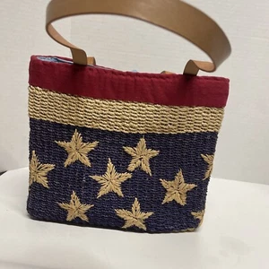 Handtasche gewebt Sterne & Streifen - Bild 1 von 7