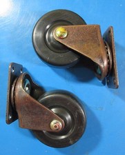 2" Plate Rubber Wheel Caster #169-1559 Pack Contains (2) Wheels
