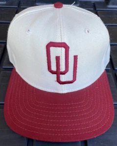 EUC Vintage 90s Oklahoma Sooners New Era Major League Pro Model Hat Cap USA 7 - Picture 1 of 10