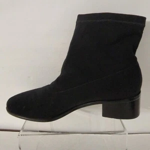 Lauren Ralph Lauren Black Slip On Ankle Boots Size 8.5 AA Great Condition - Picture 1 of 8