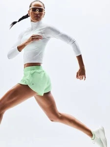 Athleta S Small Momentum Seamless Crop Half Zip Bright White NEW! - Picture 1 of 5
