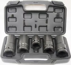 5 PC 1" Dr. Deep Impact Socket 6-Pt 1-1/4" 1-1/8" 1-1/2" 13/16" 33mm - Bild 1 von 8