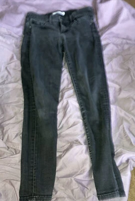 Banana Republic Womens Skinny Ankle Jeans 25P Petite Premium Denim Black - Image 1 of 4