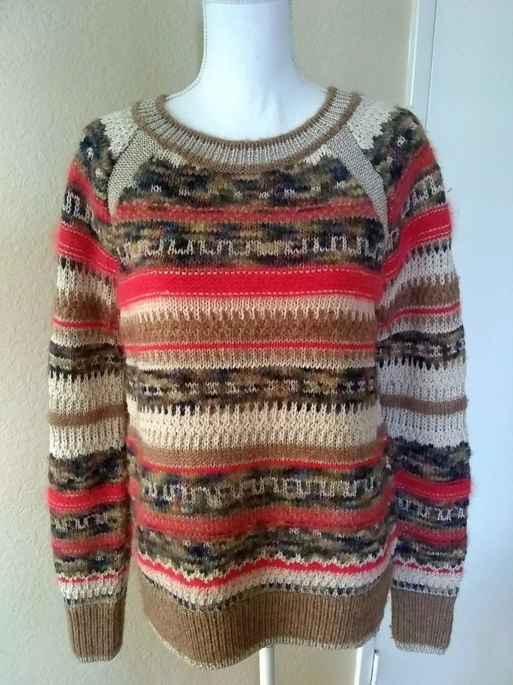 Suéter JUICY COUTURE Plateado y Dorado Lana Metálica Alpaca Angora Talla Grande EXCELENTE Foto 1 de 4