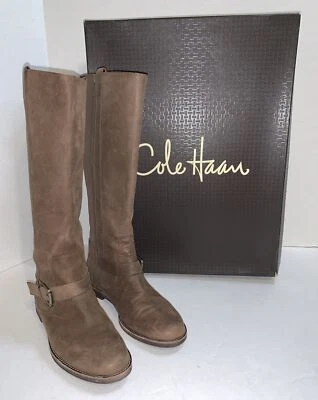 Cole Haan Mujer Bota Air Petra Alta Talla 6B Cuero Marrón Montar Usada Foto 1 de 4