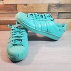 Adidas Mens Size 7.5 Superstar Green Shell Toe Classics Check Check Pass Approve