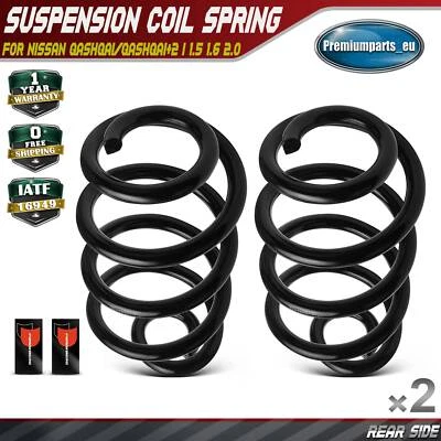 2x Coil Springs Rear Side Suspension for Nissan Qashqai/Qashqai+2 I 2006-2013  - Image 1 of 4