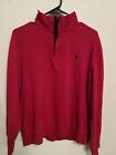 Polo - Ralph Lauren - Mens 1/4 Zip Pullover - Red - Size Large(16)