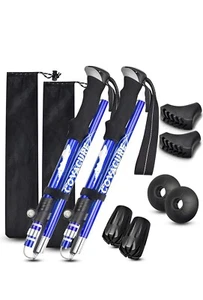 Covacure Trekkingstöcke faltbare Wanderstöcke - Aluminiumlegierung 7075 Trekking - Bild 1 von 9