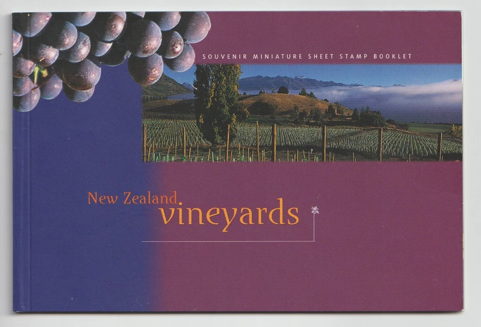 New Zealand  Stamps Scott 1434b  MNH F-VF Complete Booklet Vineyards - Image 1 of 2