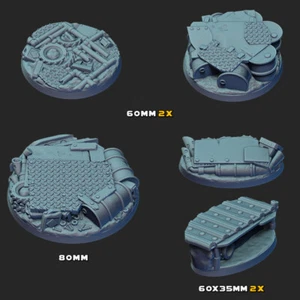 Junker Junk Yard themed Scenic Bases for Wargaming Warhammer 40k Basing Bits - Picture 1 of 2