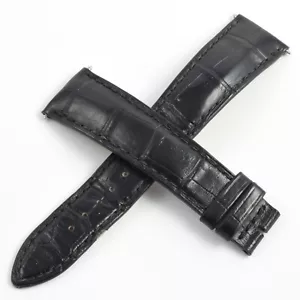 Cinturino orologio Jaeger-LeCoultre Reverso uomo alligatore nero 20mm - 16mm - Foto 1 di 10