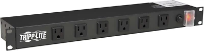 12-Outlet Rack Mount Power Strip PDU, Six Front & Six Rear Facing Outlets, 15A, - Image 1 of 4