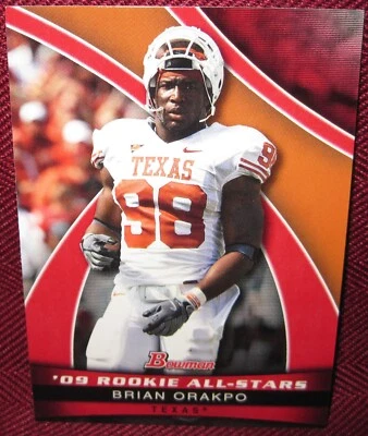2009 BOWMAN DRAFT PICKS ROOKIE ALL-STARS #AS2 BRIAN ORAKPO - Image 1 of 2