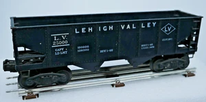 Coche tolva Lionel #6456 O/O27 Lehigh Valley 25000 años 50 letras blancas y negras - Imagen 1 de 4