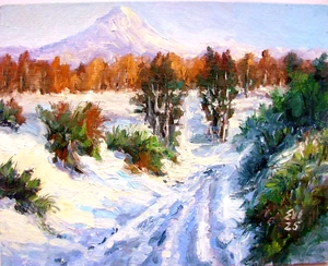 Ireland Original Oil Painting Landscape Wall art Wall Decor Canvas board 8x10 in - Imagen 1 de 3