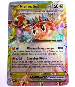 SSP DE 142/191 Double Rare Nigiragi EX / Tatsugiri EX Pokémon Karte Deutsch - Picture 1 of 1