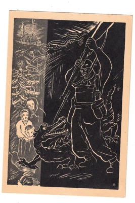 1941 Czechoslovakia Field Post Christmas Card - Image 1 of 3