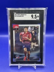 2021 Topps Chrome MLS RICARDO PEPI Rookie #174 USMNT SGC 9.5 Mint+ Dallas - Picture 1 of 2