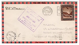 St John's Newfoundland 1931 Pilot Signed Canada Flight to Western Arm - Picture 1 of 2
