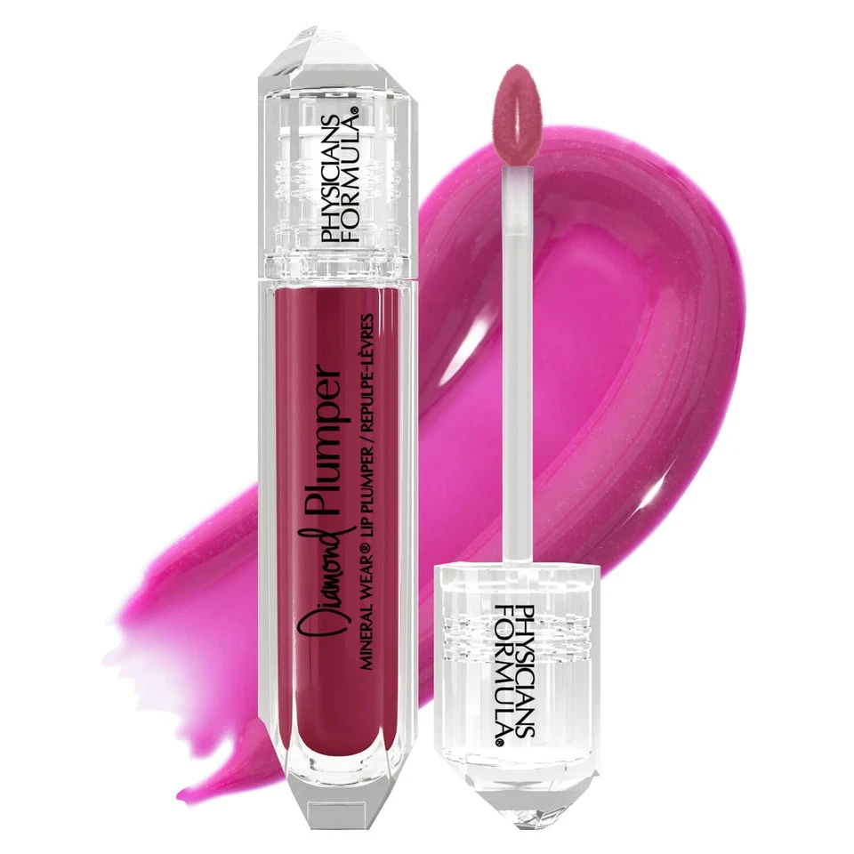 Physicians Formula Mineral Wear Diamond Lip Plumper Gloss Brilliant Berry 0.17oz - Image 1 of 4