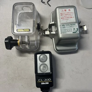 Sea & Sea Cl-20D Flash Untested With Underwater Housing Scuba - Picture 1 of 8