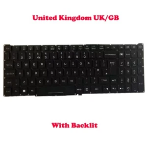 RGB Backlit Keyboard For ACER Predator Helios 18 PH18-71 N23Q2 United Kingdom UK - Afbeelding 1 van 2