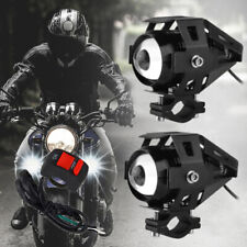 2x LED Scheinwerfer Tagfahrlicht Motorrad ATV LKW Zusatzscheinwerfer + Schalter