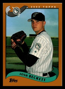 2002 Topps Josh Beckett Florida Marlins #634 Centered Mint